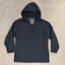 Eddie Bauer Jacket Mens Medium Blue Fleece Lined Hooded Hiking Camping Pockets