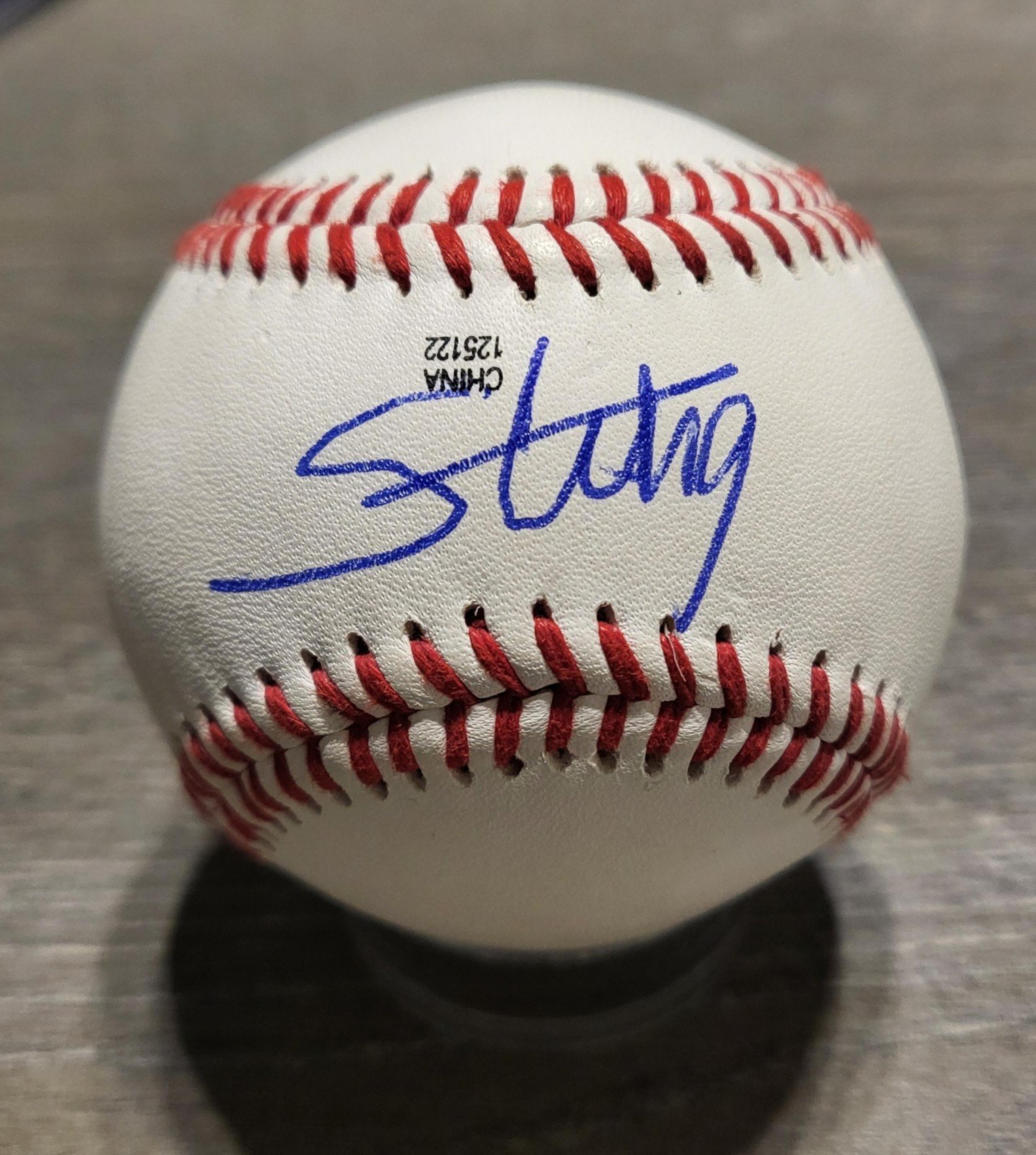 WWE WCW WWF AEW STING AUTOGRAPHED BASEBALL-JSA