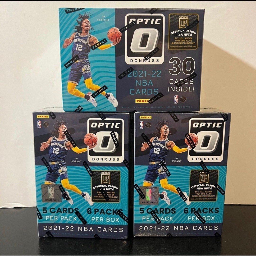 3x 2021-22 donruss optic NBA basketball blaster boxes