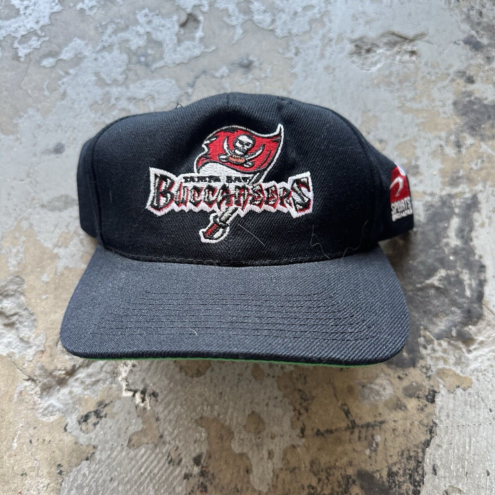Vintage Sports Specialties Tampa Bay Buccaneers Black Wool Snapback Hat NFL
