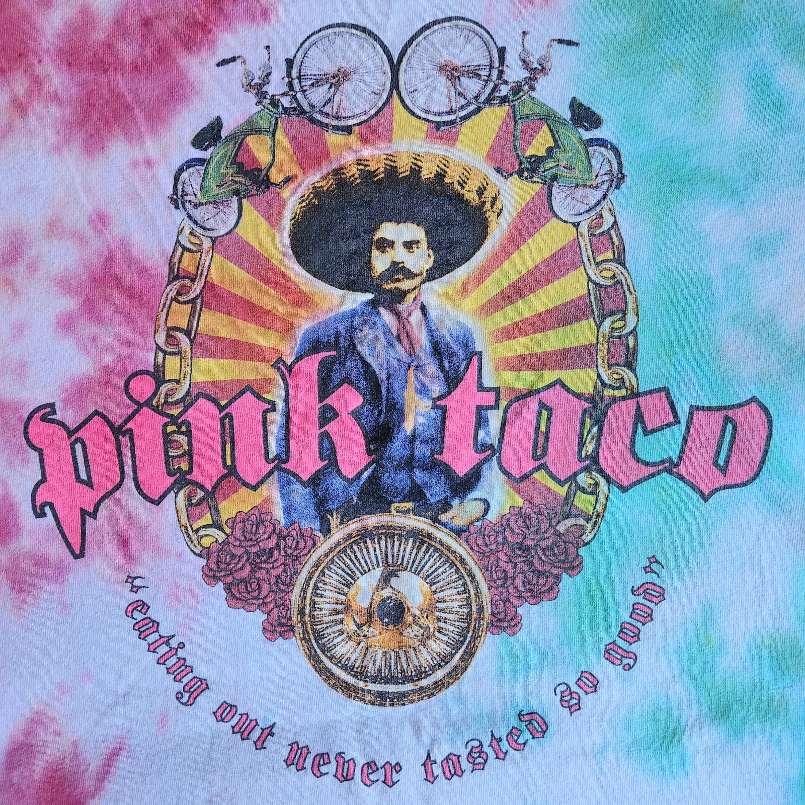 Hard Rock Hotel Pink Taco Las Vegas Vintage White Green Pink Tie Dye 2XL T Shirt Mercari