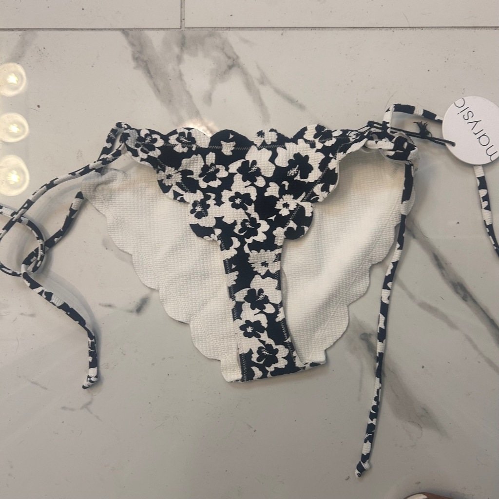 Women's Marysia Swim Bottoms XS Black & White Floral