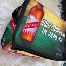 Red Stripe Cooler Bag