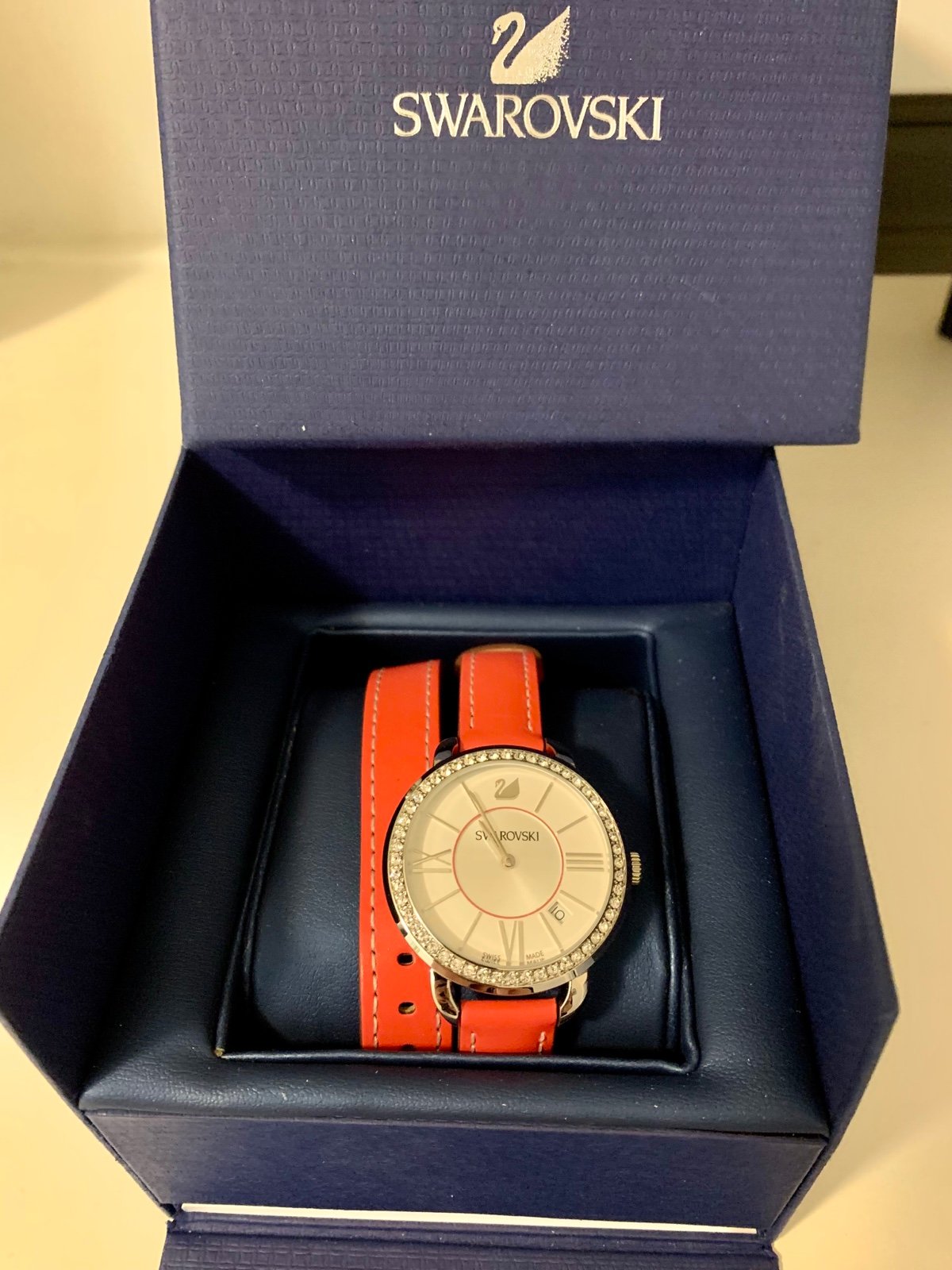 NEW Swarovski Aila Watch in Berry