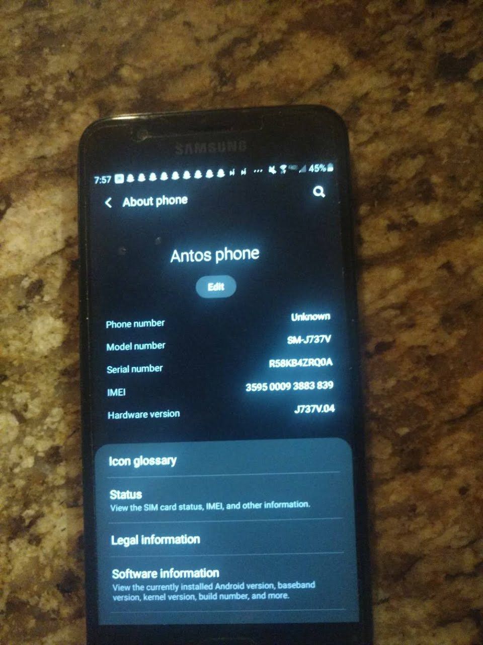Samsung galaxy J7