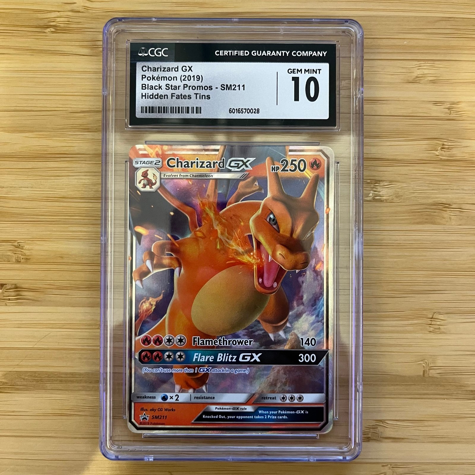 CGC GEM MINT 10 Charizard GX SM211 Promo