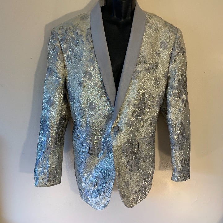 Suslo Metallic Brocade Dinner Jacket 48R