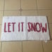 Rae Dunn LET IT SNOW Bath Mat