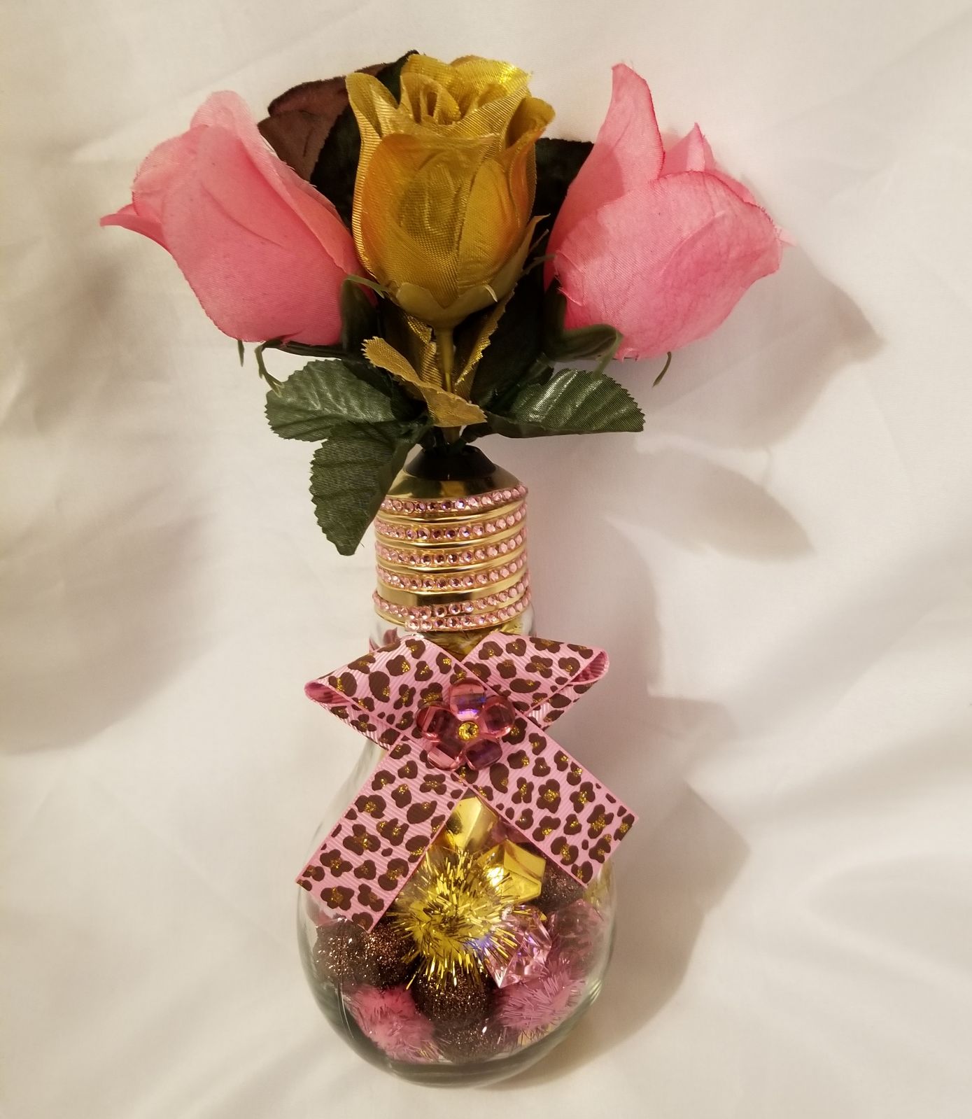 Embellished Light Bulb Centerpiece