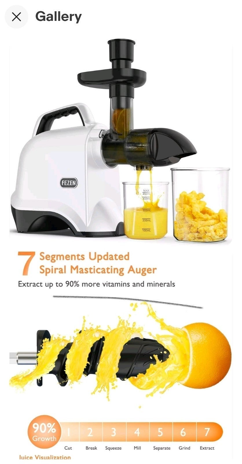 FEZEN MASTICATING JUICER