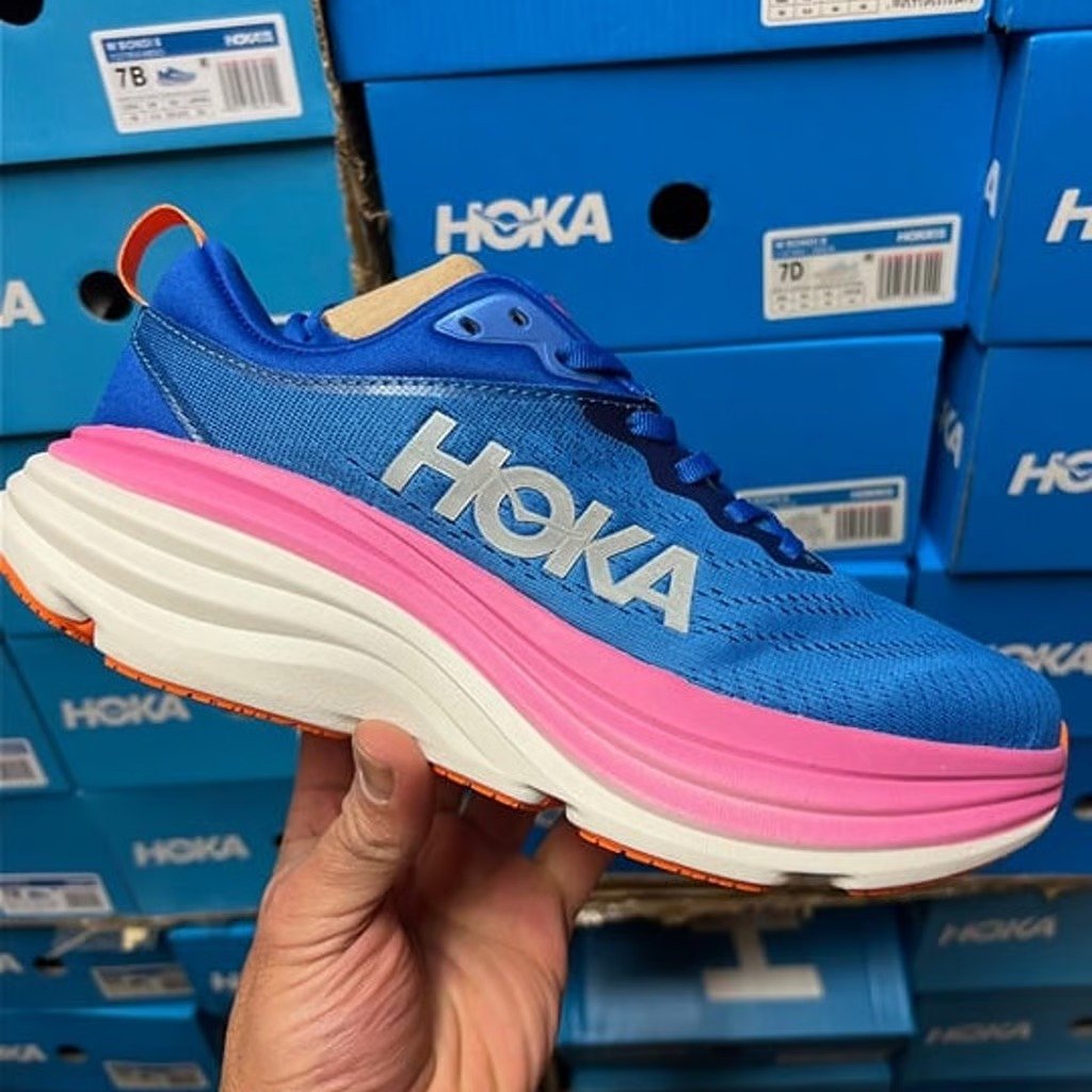 7B Hoka women’s sneakers Royal blue / pink