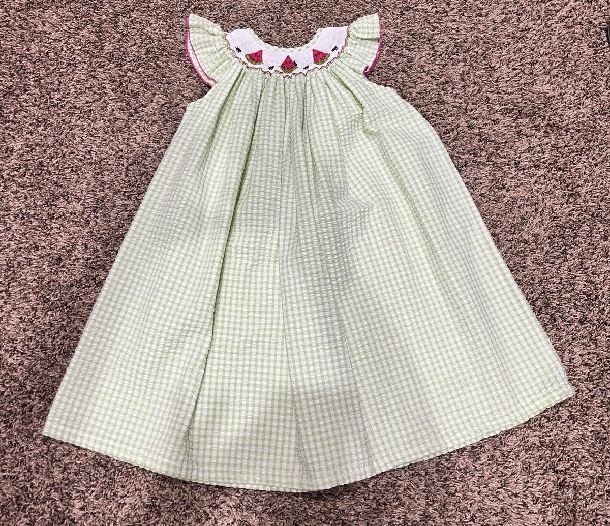 Smockadot Kids Watermelon Ants Dress 3T