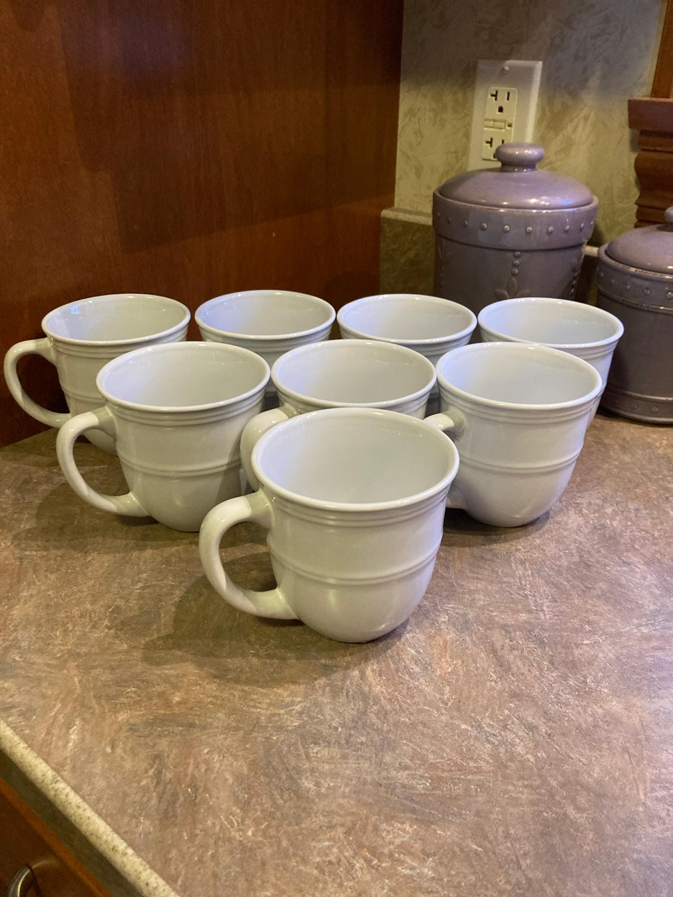 Mainstays Stoneware Rainforest Coffee Mugs (set of 8)