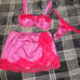 SKIMS x Lana Del Rey Valentines Stretch Satin Set NEON ORCHID