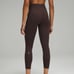 Lululemon Wunder Trains 25”, Espresso, Size 14