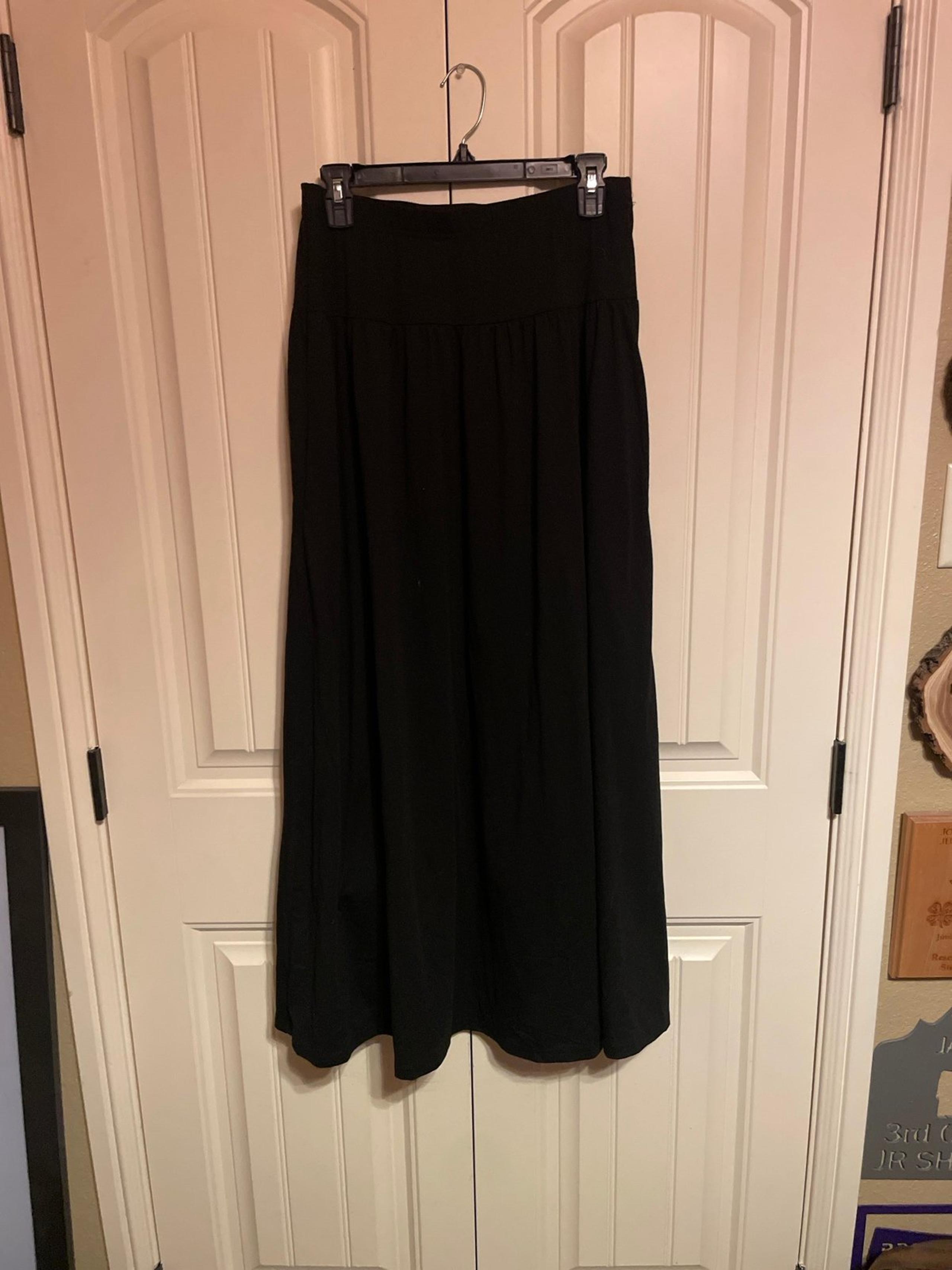 Long Black Dress Skirt