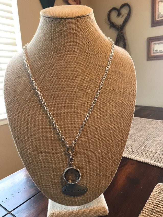 Origami Owl Silver Necklace Set