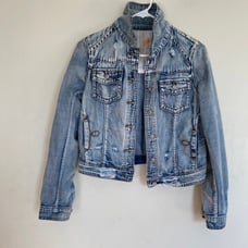 Lost Denim Jacket Distressed light wash