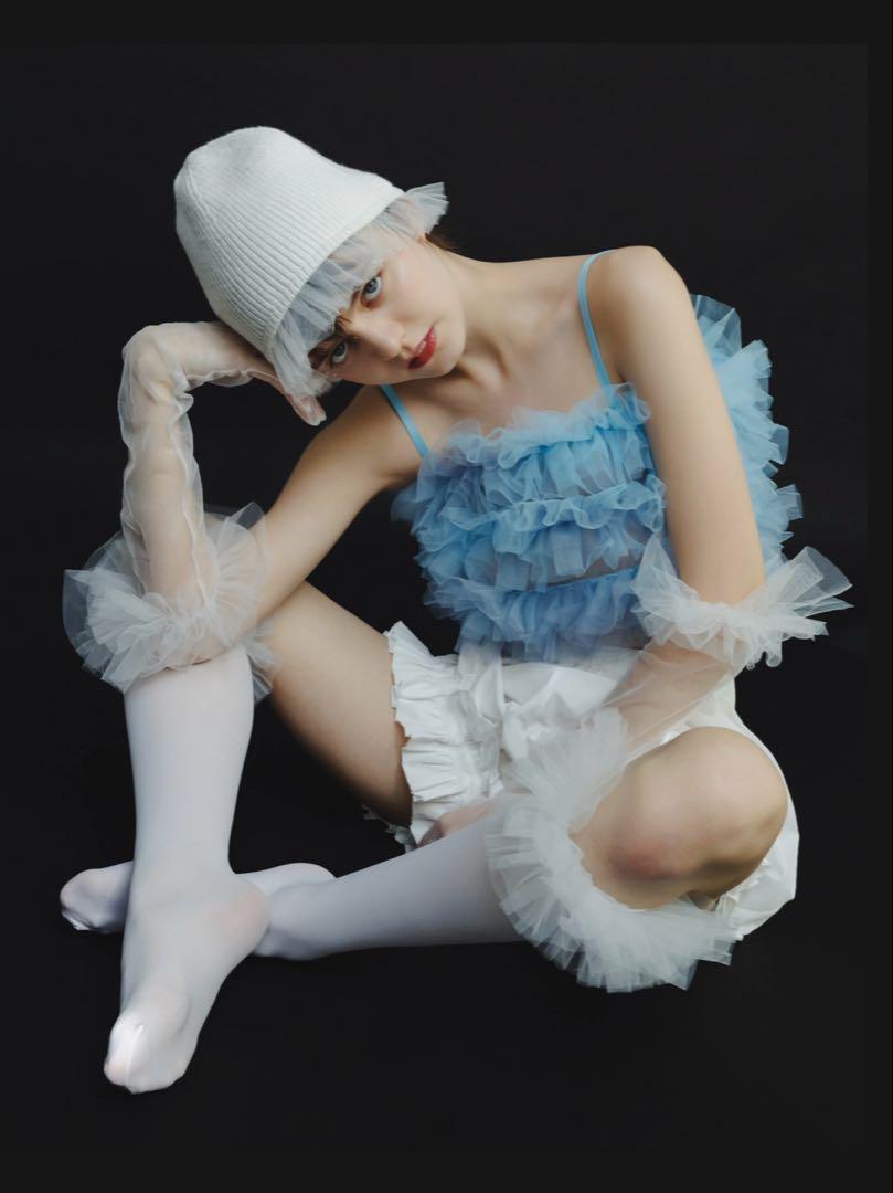 【日本製】 VIVIANO Bustier Tulle / JURK × トップス