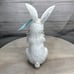 Martha Stewart Easter Bunny Rabbit Holding Flowers Resin Figurine Statue 10.5 in
