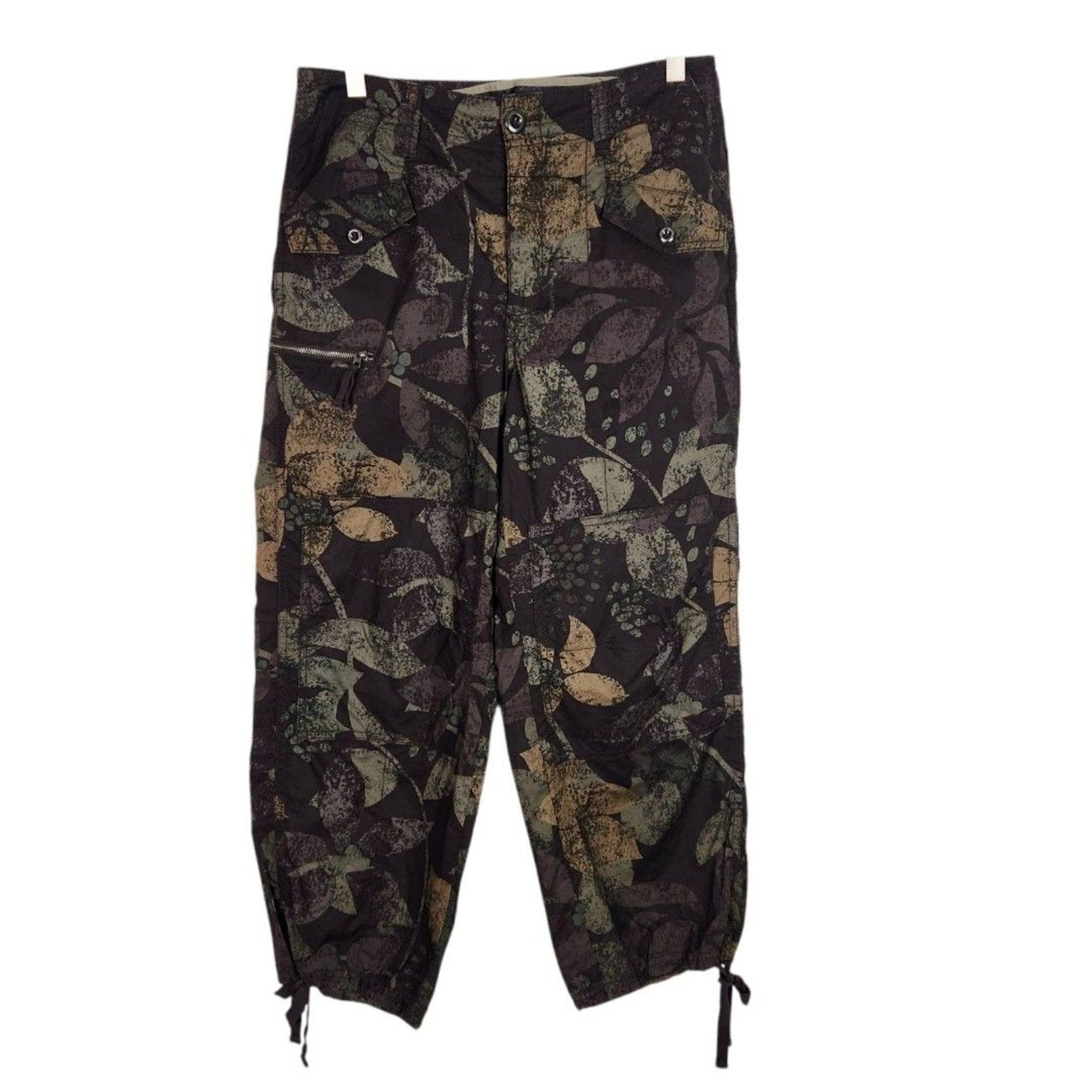 ANTHROPOLOGIE Pants Womens 26 Green Moss Ripley Utility Cropped Cargo Pants
