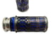 Vintage Leonard Silver Plated Salt & Pepper Shakers Cobalt Blue Glass 2.5 in
