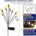 Solar Garden Lights - New Upgraded Solar Swaying Light, Sway by Wind, Solar Out
