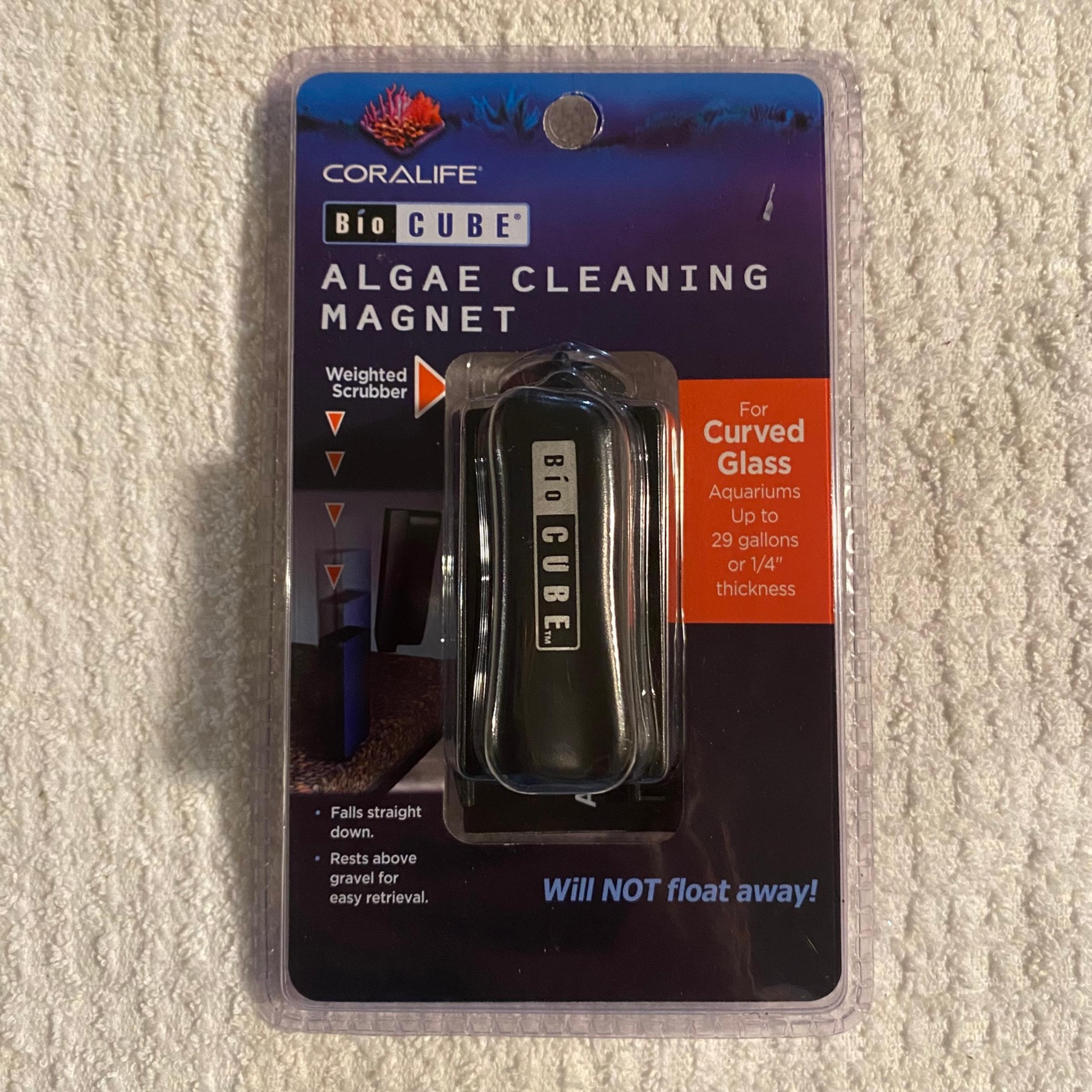 CoraLife BioCube Algae Cleaning Magnet for Curved Glass Fish Tanks/Aquariums