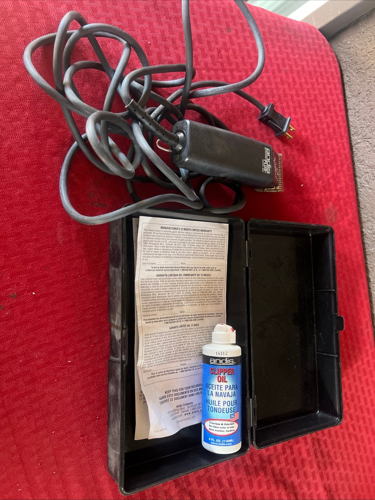 ANDIS 2 SPEED DETACHABLE PLUS+ MODEL AG2 Working