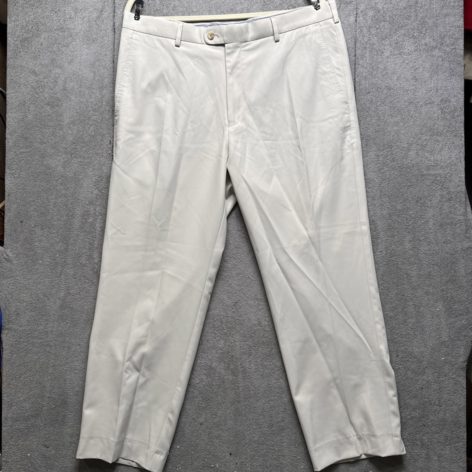 Peter Millar Men's Wicking Pants 36x32 Fits 36x26 Sand Beige Performance Chinos