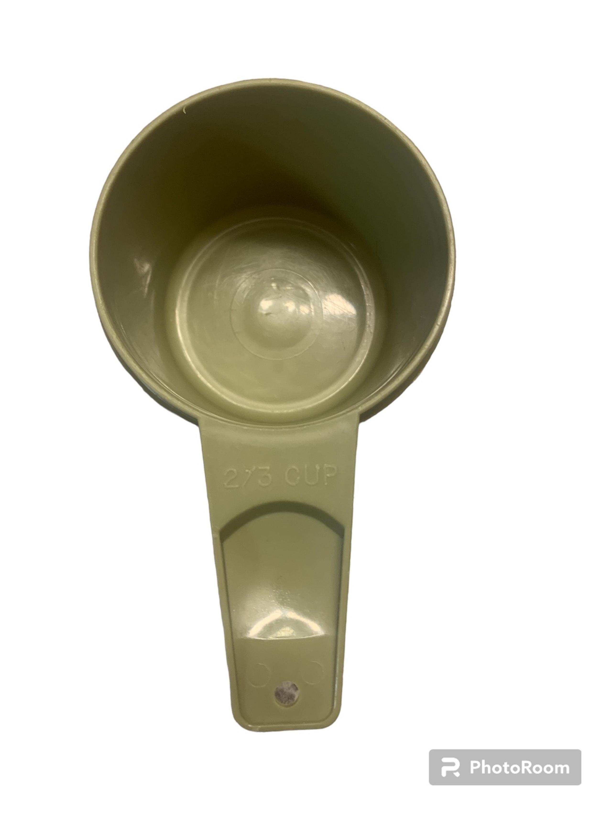 Vintage Tupperware Replacement ~ 2/3 Cup ~ Measuring Cup #763 ~ OLIVE