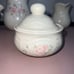 Vintage Pflatzgraff Tea Rose 6pc. Set With No Chips USA Pink Rose Floral Easter