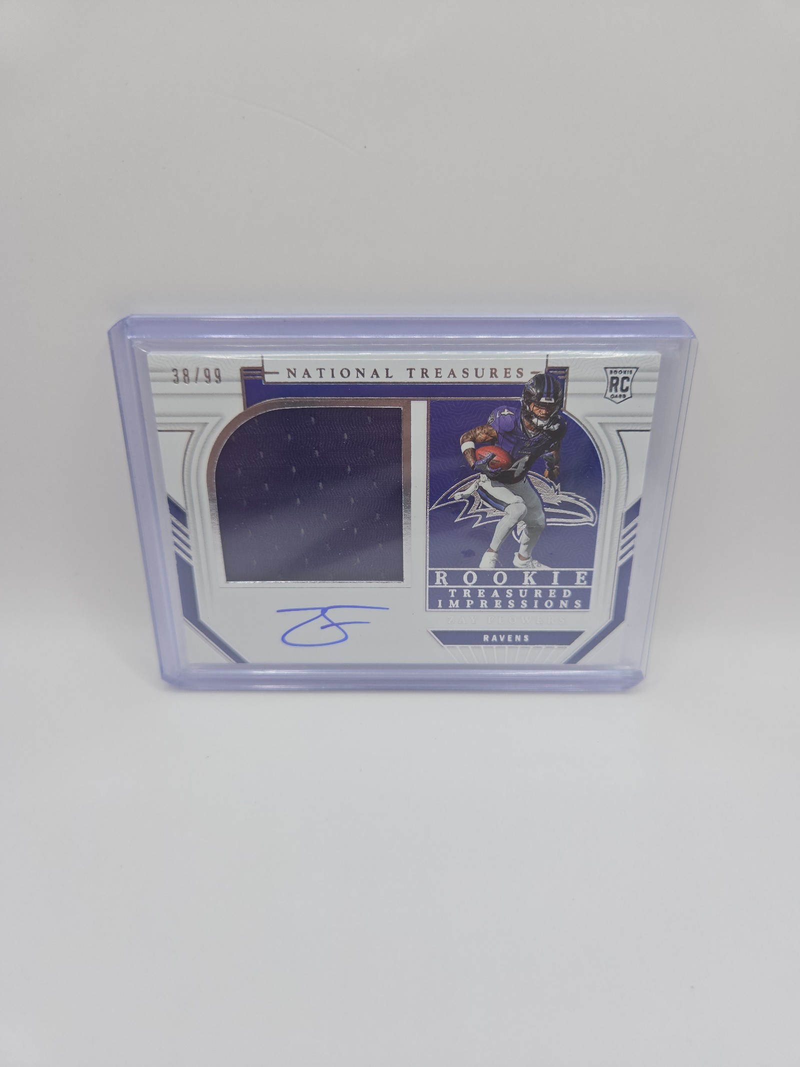 2023 national treasures zay flowers rookie auto /99