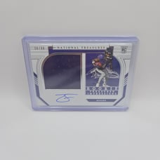 2023 national treasures zay flowers rookie auto /99