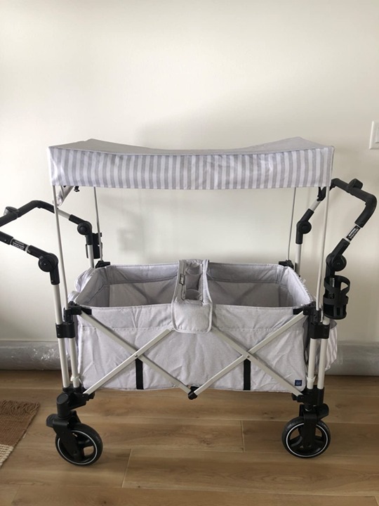 GAP babyGap Deluxe Explorer Wagon, Grey Stripes