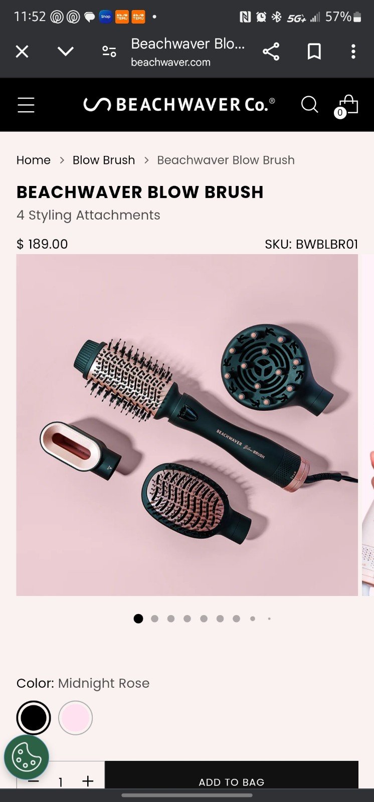 Beachwaver Blowout hair dryer/brush