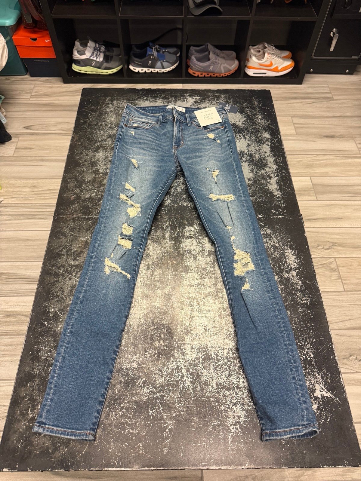 Abercrombie and fitch super skinny mid rise jeans