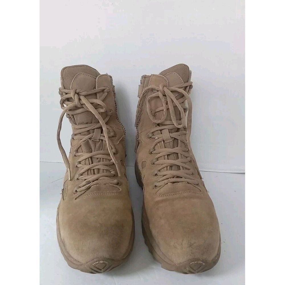 Tactical Military Combat Boots Desert Tan High-Top Lace-Up Hiking Work Boots