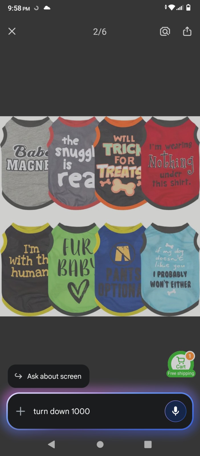 Dog Tshirts (8 pack) For You Furry Best friend