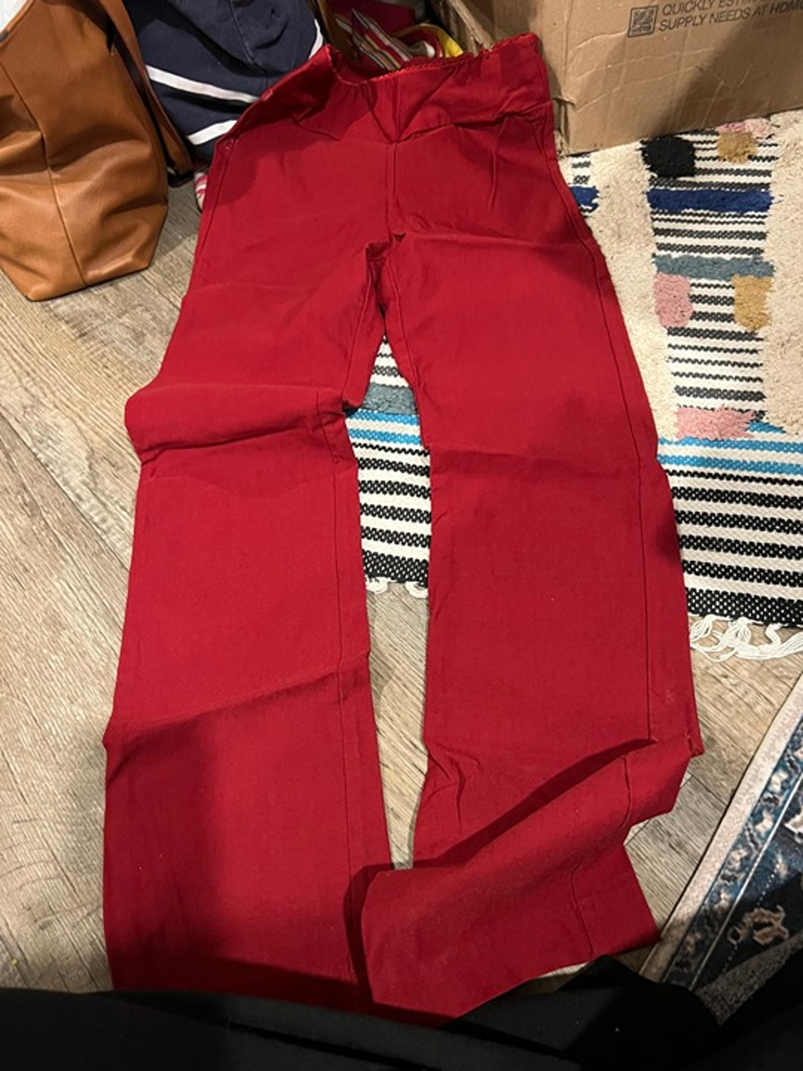 EURO red pull on pants size 2