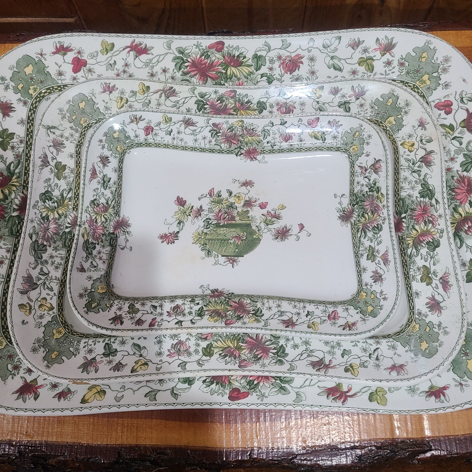 Antique Royal Doulton Platters in the Elaine Pattern#80630