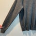 Men’s Jeremy Argyle gray merino wool v-neck pullover sweater size medium M