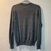 Men’s Jeremy Argyle gray merino wool v-neck pullover sweater size medium M