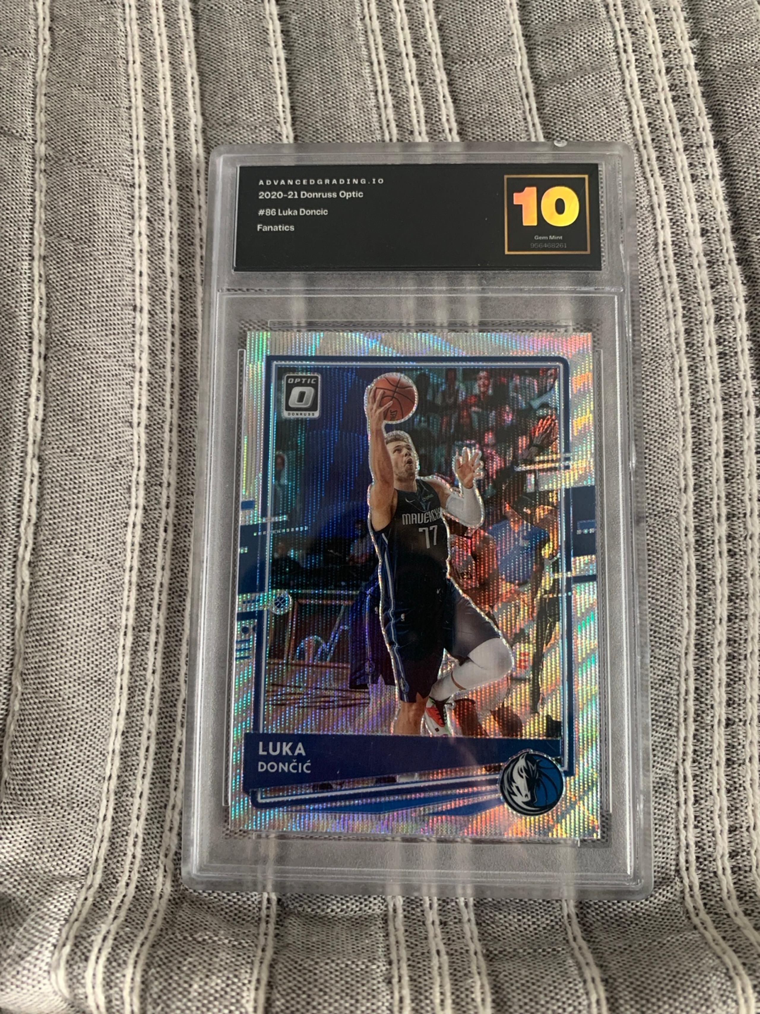 2020 21 Panini Optic Donruss LUKA DONCIC Fantatics Prizm #86 Silver Wave - 10 GM