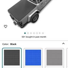 Alien sunshade Jeep Gladiator