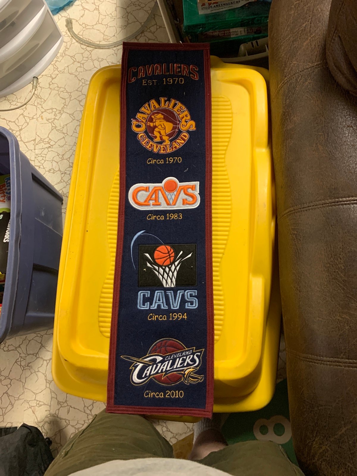 Very unique Cavs basketball pennant