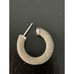 Vintage Earrings Mesh Woven Hoop Silver Sterling India