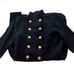 NWOT Vintage Don Sayres Wellmore Sax Fifth, 8 Black Knit Dress Gold Lion Buttons