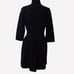 NWOT Vintage Don Sayres Wellmore Sax Fifth, 8 Black Knit Dress Gold Lion Buttons