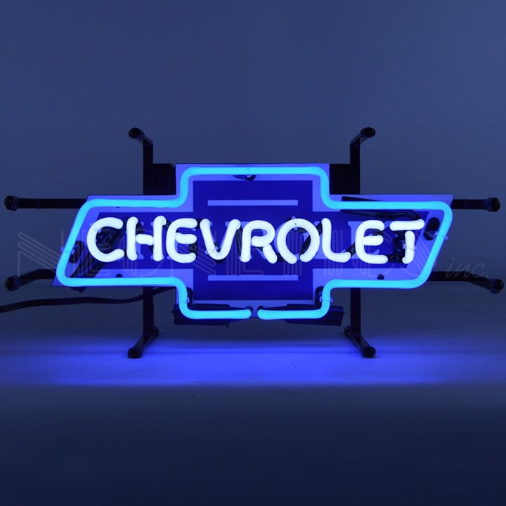 Chevrolet Bowtie Junior Light Car Garage Banner Neon Sign 17 by 7 5SMLCV
